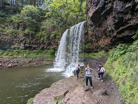 guided walk waterfalls brecon beacons