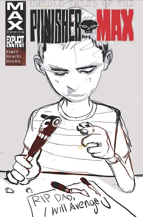 Untold Tales of The Punisher Max #5 Sketches