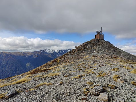 Carroll Hut, Kellys Hill and surrounding landscape