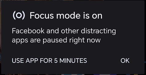Android Focus Mode