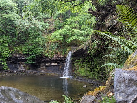 guided waterfall walking in the Brecon Beacons National Park