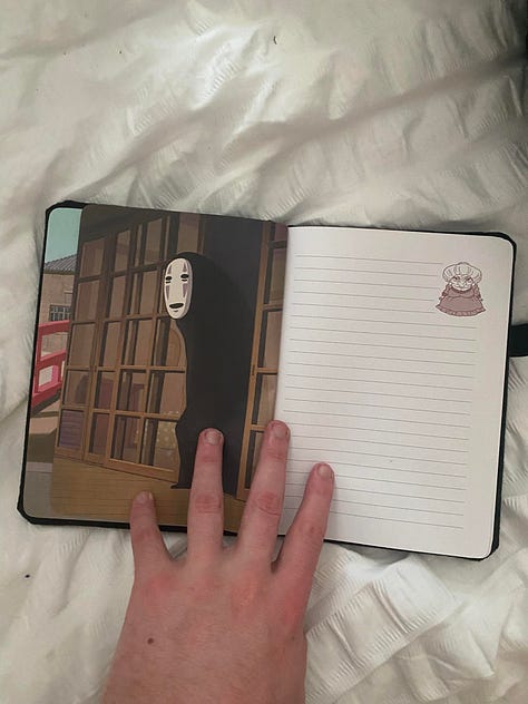 Pictures of a Spirited Away notepad