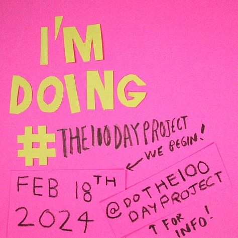 Images to announce #The100PayProject