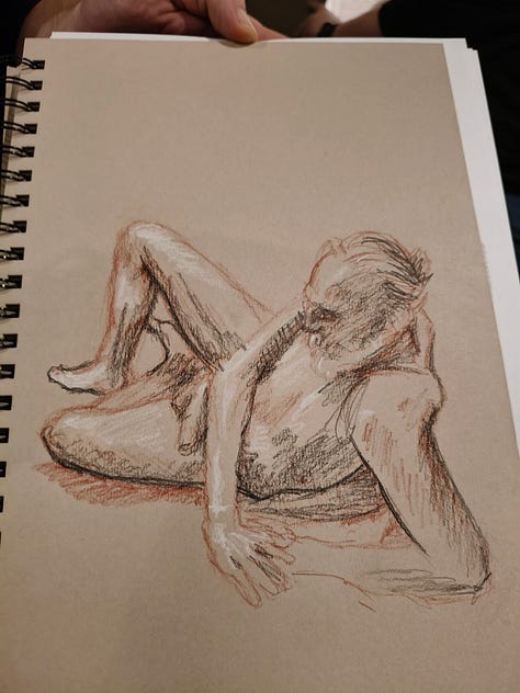 sketches of a life model