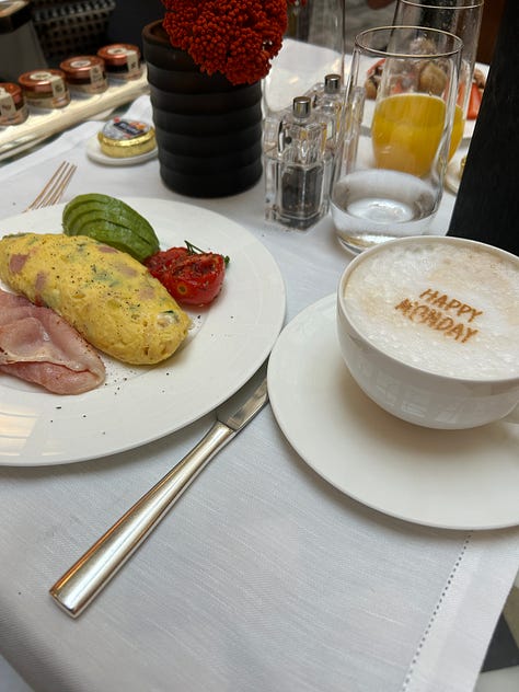 Park Hyatt Milano globalist breakfast