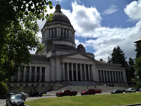 Details of the current Washington State Capitol