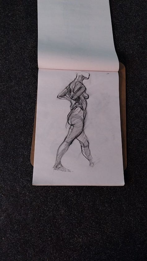 female nude life drawing in cardiff