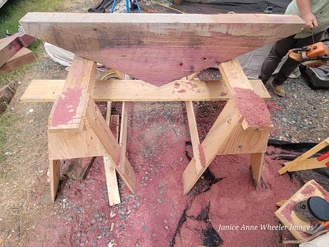 Ancient boatbuilding skills at work reconstructing the 90 year old STEADFAST