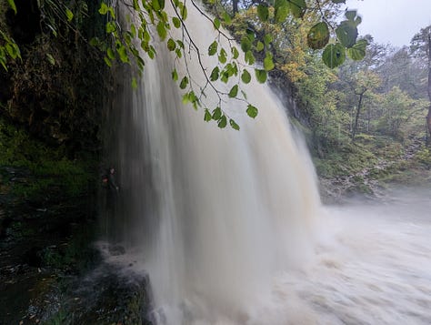 guided walk of the waterfalls of the brecon Beacons with Wales Outdoors