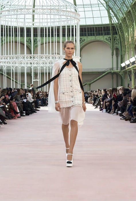 Chanel Spring Summer 2025 collection shown at paris fashion week in the grand palais