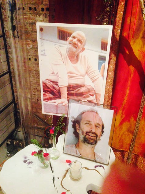 Images of Maharaji, Neem Karoli Baba, in various contexts,