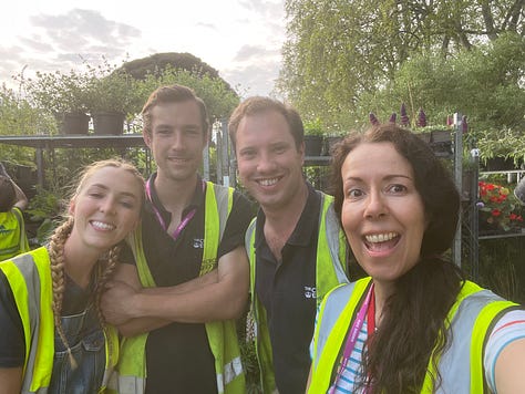 A series of photos of me with some of my planting & Chelsea Flower Show buddies!