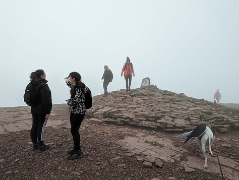 sunset walk up Pen y Fan