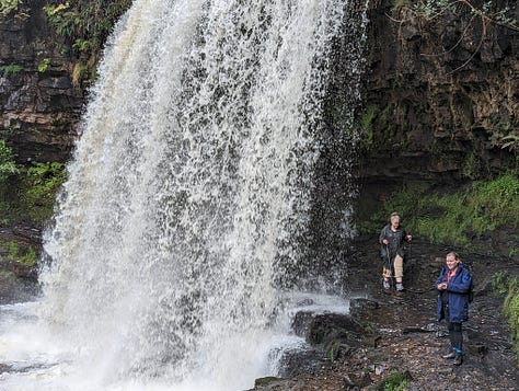 guided walk of the waterfalls of the BBNP with Wales Outdoors