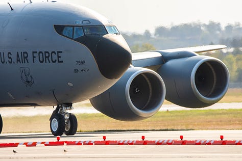 KC-135R Stratotanker; T-1A Jayhawk