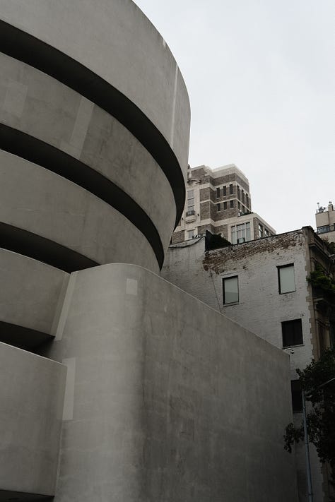 Fujifilm photos of the Guggenheim art museum in New York City by food and travel writer Courtney Jill Bishop.