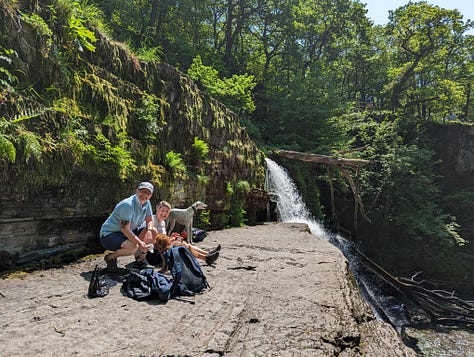 waterfall walk in the brecon beacons