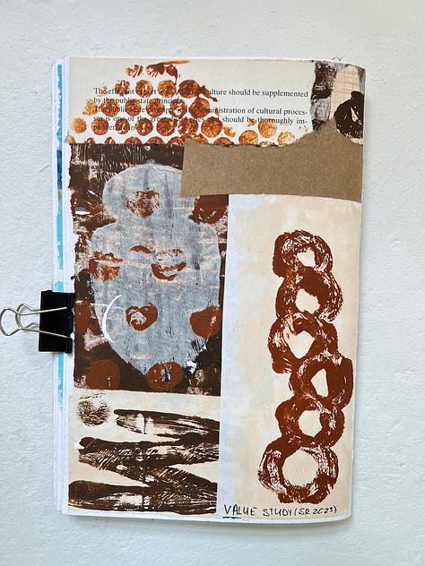 More mixed media collage pages