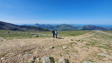 snowdon hike via the rangers path