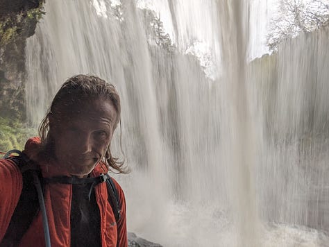 guided walk of the waterfalls of the BBNP with Wales Outdoors