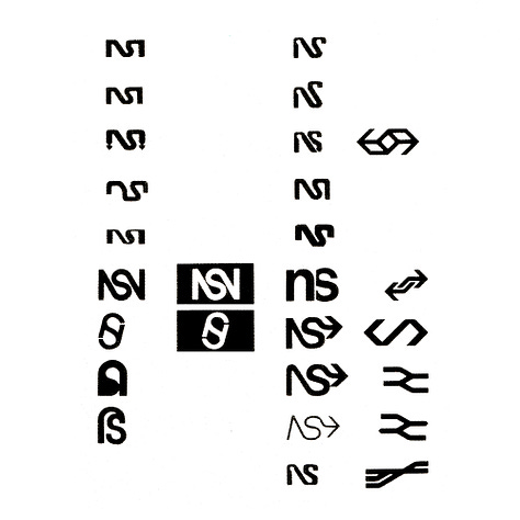 Tel Design's 1967 logo for Dutch rail network Nederlandse Spoorwege