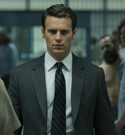 Images of the lead actors from the TV series Mindhunter.