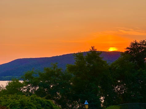 Sunsets over the Hudson Valley in Peekskill 