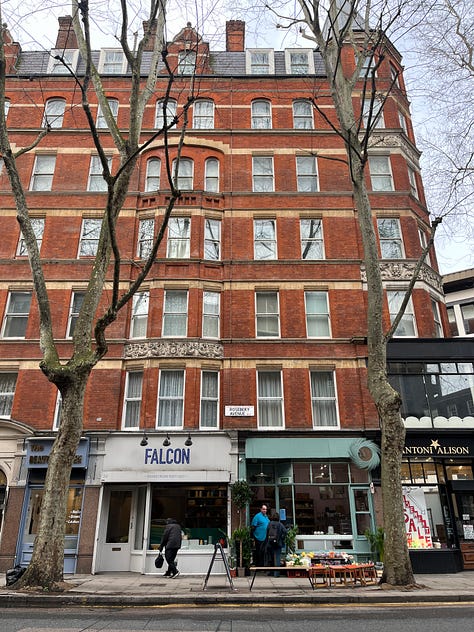 Streets in Clerkenwell, lovely bookshop and park cafe Clerkenwell Kiosk