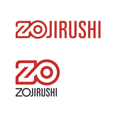 Zojirushi logo concepts designed by PAOS in 1988