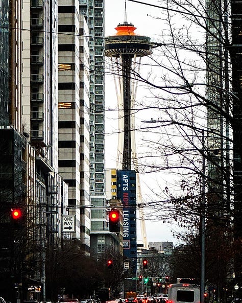 Nine different pictures of Seattle and the AWP Conference