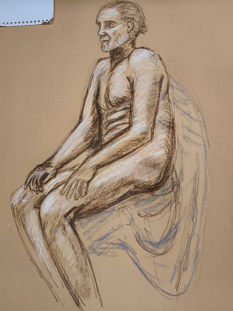sketches of a life model