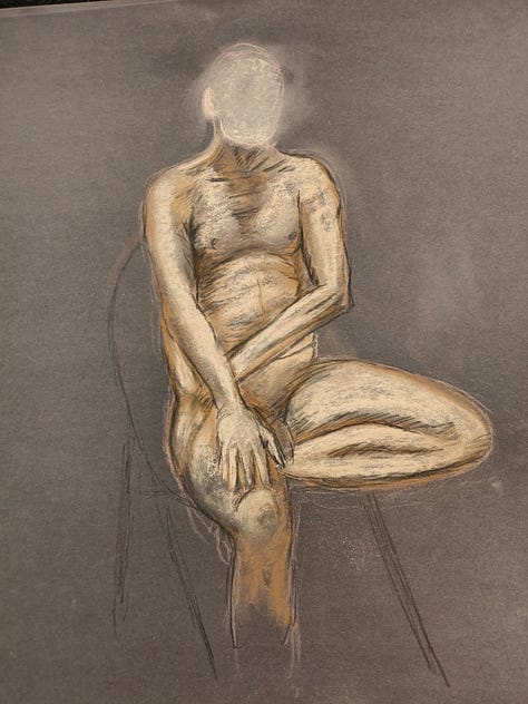 sketches of a life model