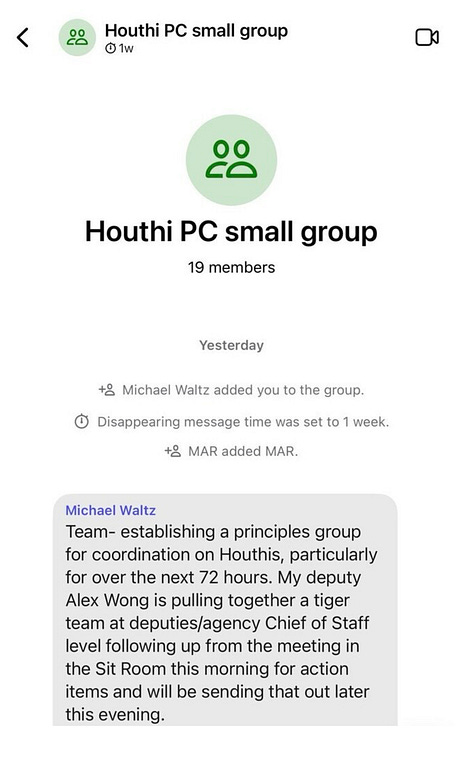 Signal group chat