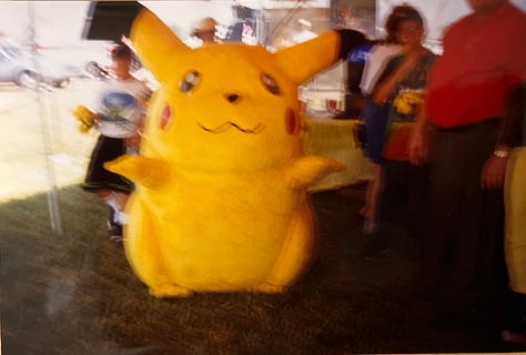 A selection of photographs from Alyssa Buecker, featuring Pikabugs, Pikachu and a Squirtle display