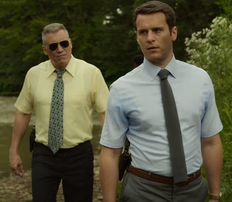 Images of the lead actors from the TV series Mindhunter.