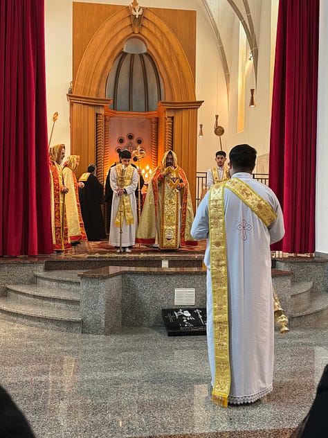 Images of a liturgical church service