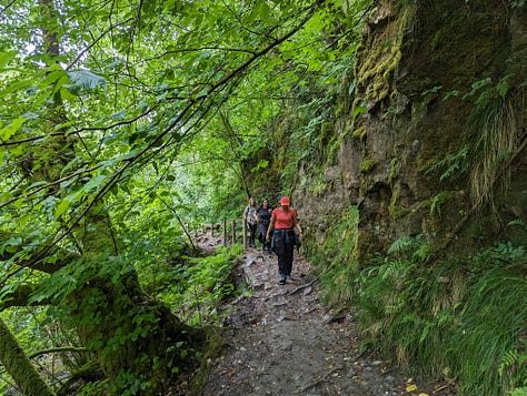 guided waterfall walk in the brecon beacons