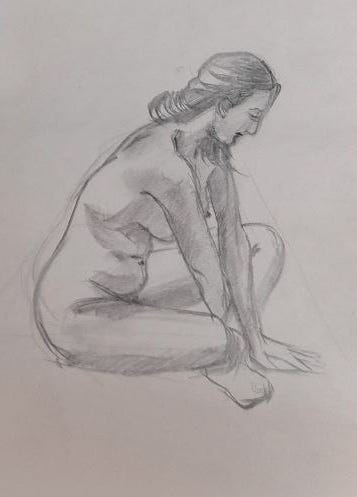 female life model drawing cardiff