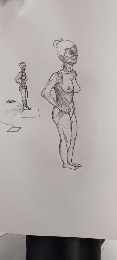 life model sketches in cardiff merthyr life drawing