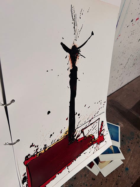 Ralph Steadman Exhibition, Chatham, Kent 2024.