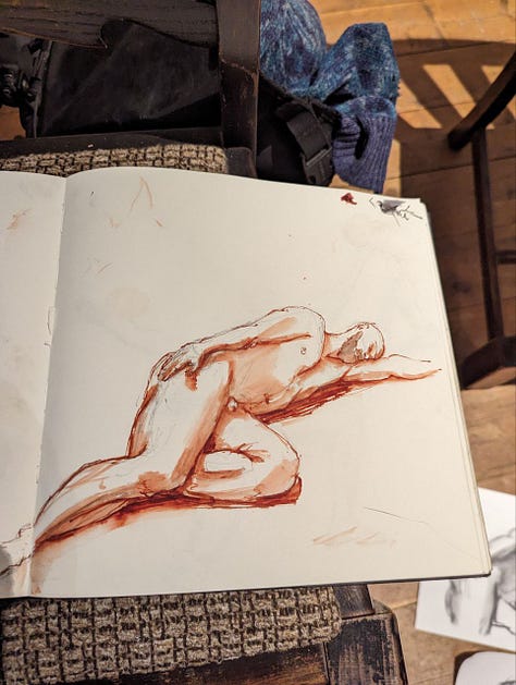 nude male life drawing cardiff 