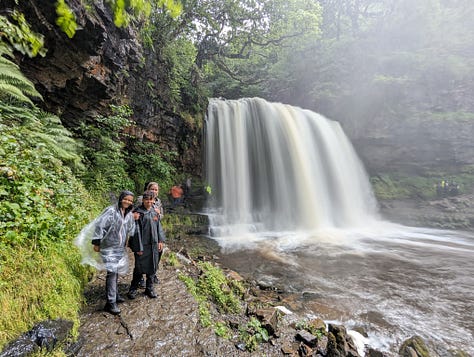 guided walk brecon beacons waterfalls