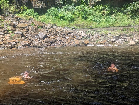 guided walk waterfalls brecon wales wild swimming