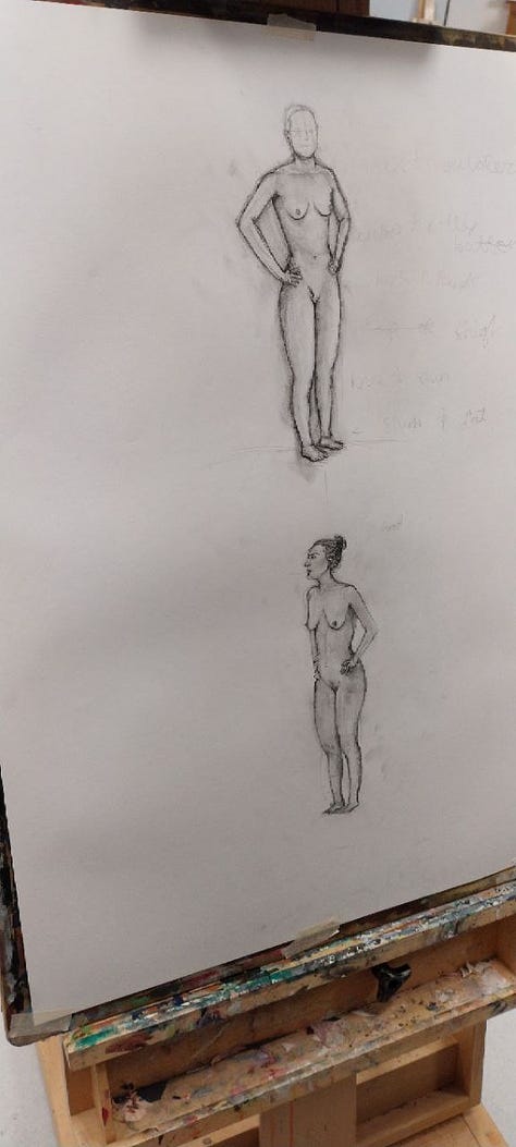 life model sketches in cardiff merthyr life drawing