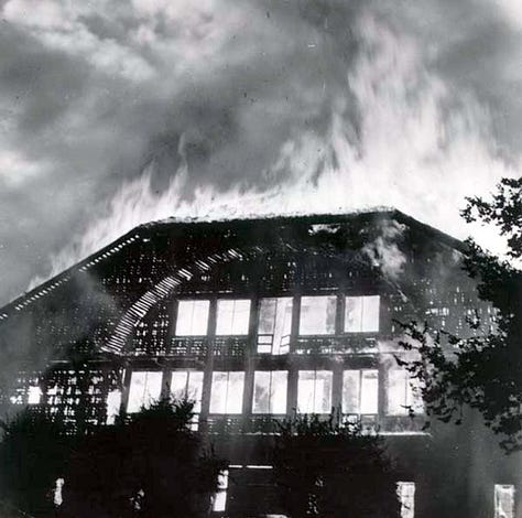 1964 Lewis & Clark Exposition Forestry Building Fire