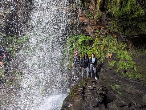 guided walk brecon beacons waterfalls