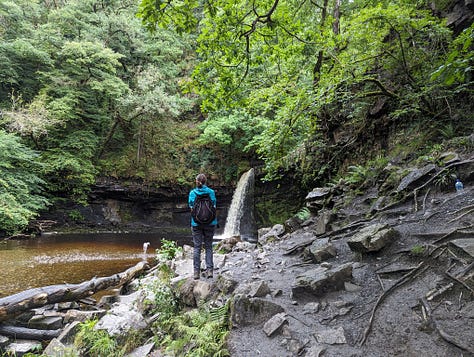 guided walk waterfalls brecon beacons