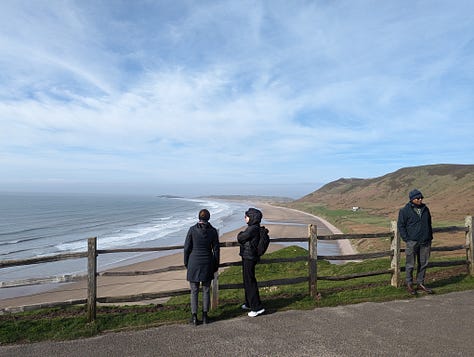 touring the gower peninsula, multiple views