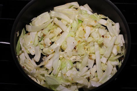 Nine photos in sequence from preparing the brine to cooking corned beef brisket with carrots, onions, and cabbage, to cutting and serving family style.