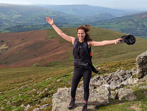 guided walk of sugar loaf and skirrid with Wales Outdoors